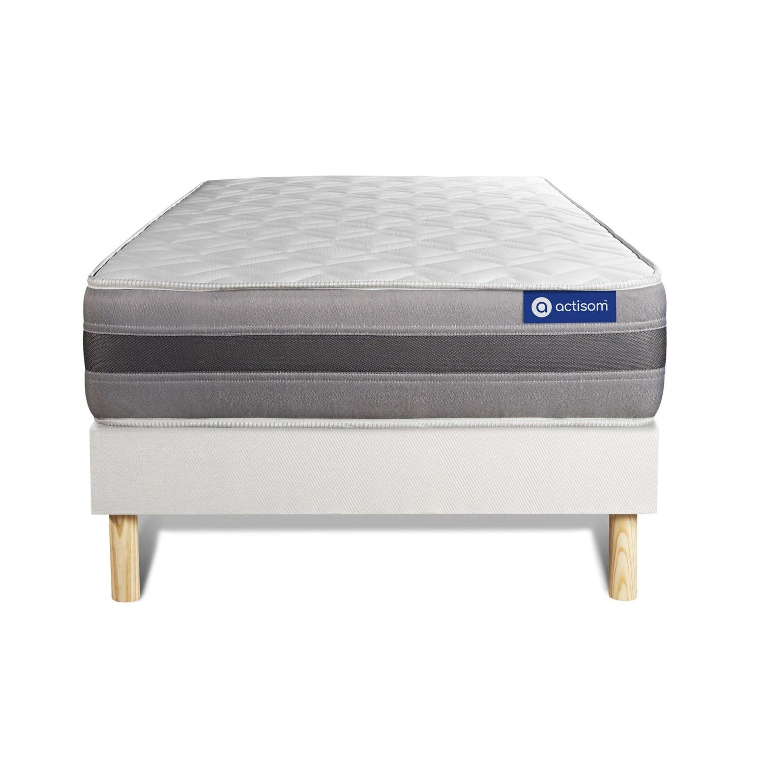 Pack colchón Actilatex relax 80x190cm + Somier multiláminas, Látex y espuma viscoelástica, 5 zonas de confort