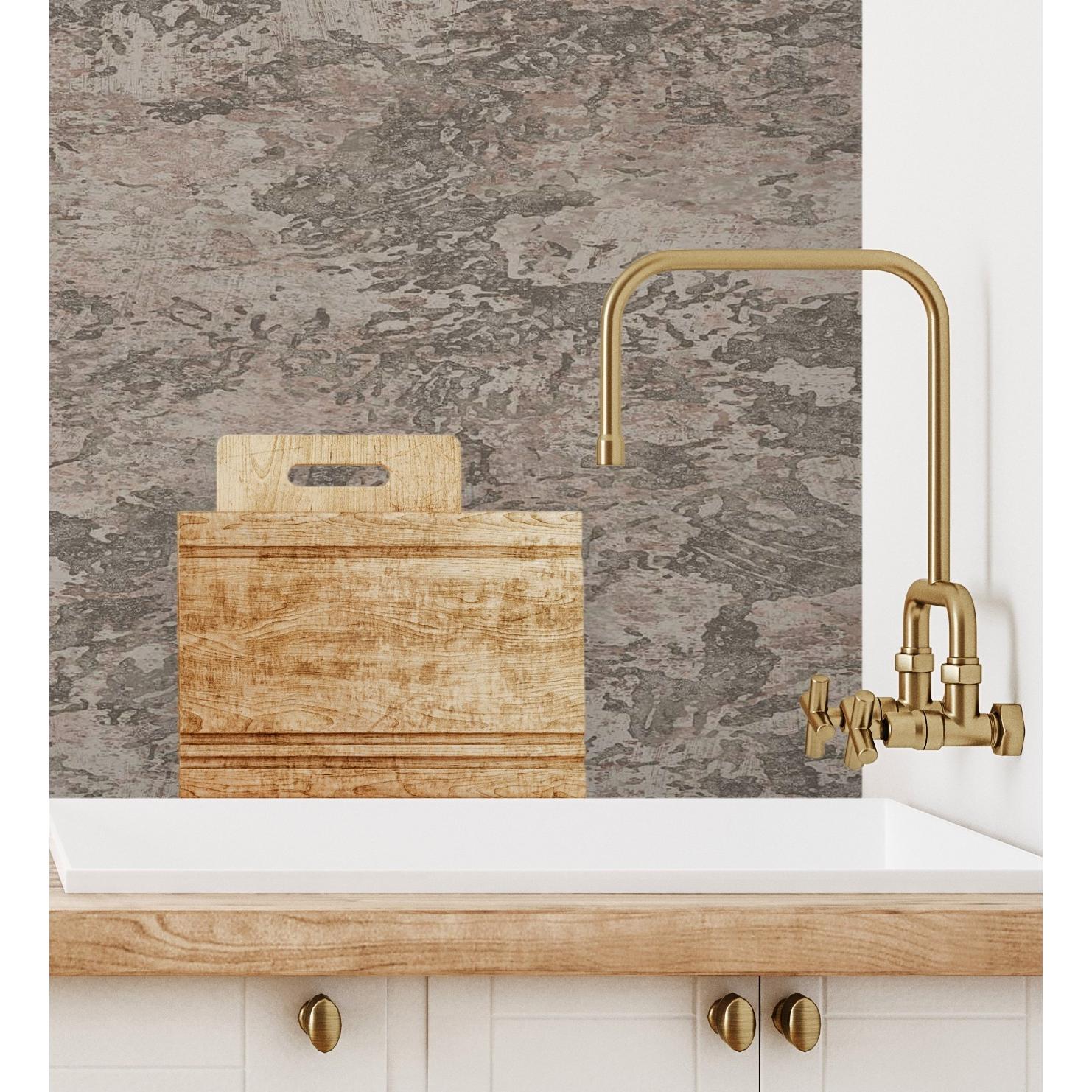 Papel pintado vinílico lavable de piedra de roca con textura en relieve - Narok Stone 681002 de GAULAN - Rollo de 10 m x 1,06 m