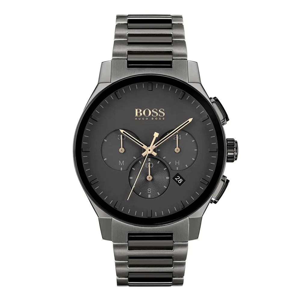 Reloj de Hombre HUGO BOSS 1513814, Esfera Negro de 44 MM + Caja de Regalo Elegante