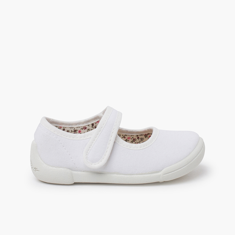 Pisamonas Merceditas barefoot tira adherente piso blanco