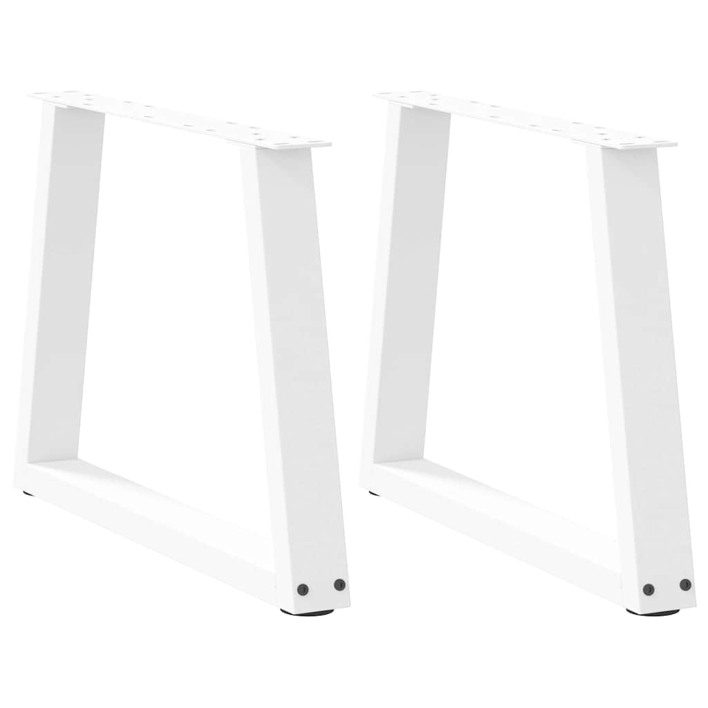 vidaXL Patas para mesa de centro en forma de V (2 unidades) 60 x (42-43,3) cm, acero