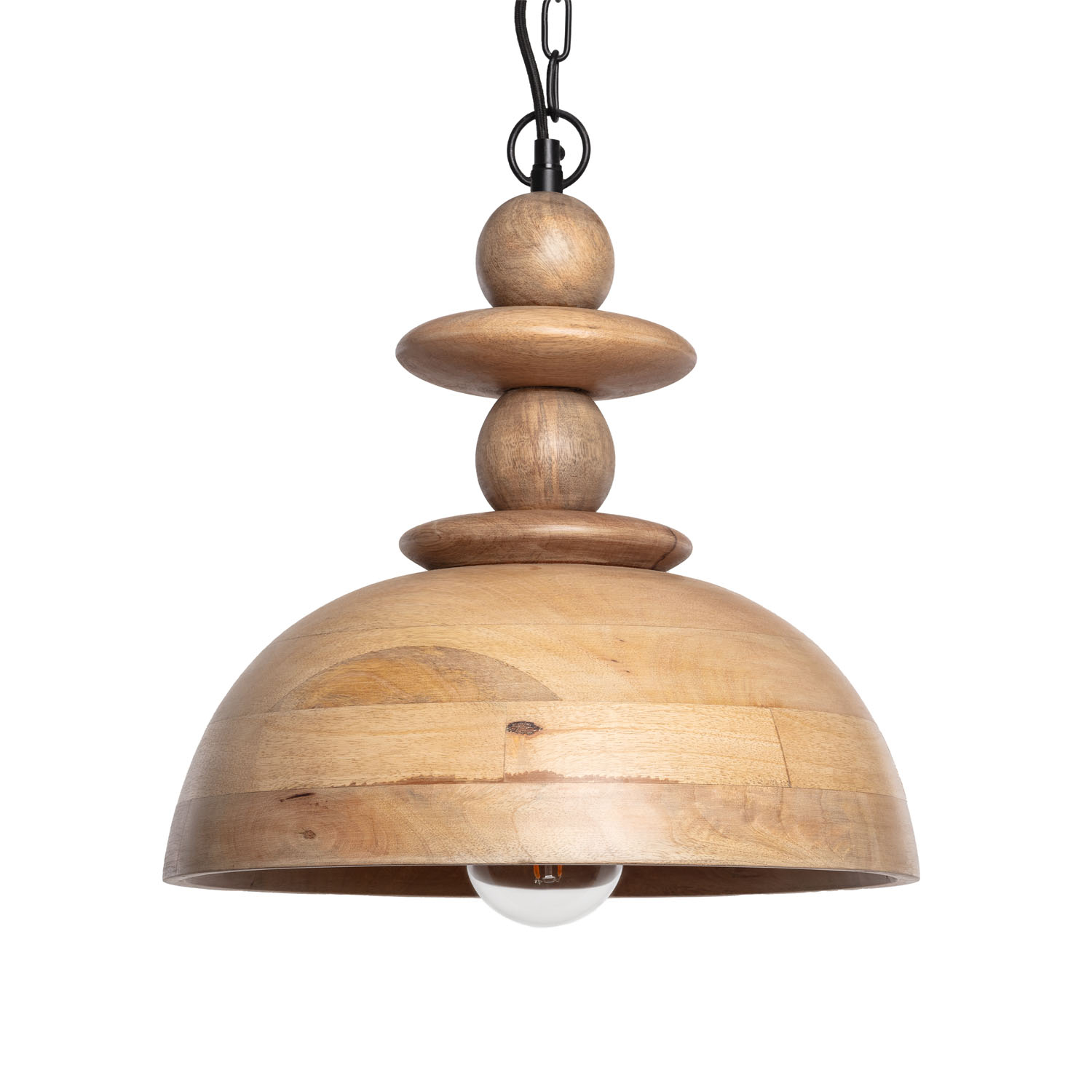 Ledkia Lámpara Colgante Madera Zeil Solstice ILUZZIA Marrón