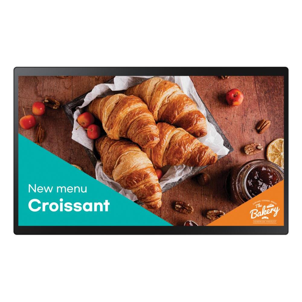 Samsung QB24C-T Pantalla plana para señalización digital 61 cm (24") LED Wifi 250 cd / m² Full HD Negro Pantalla táctil Procesador incorporado Tizen 7.0 16/7