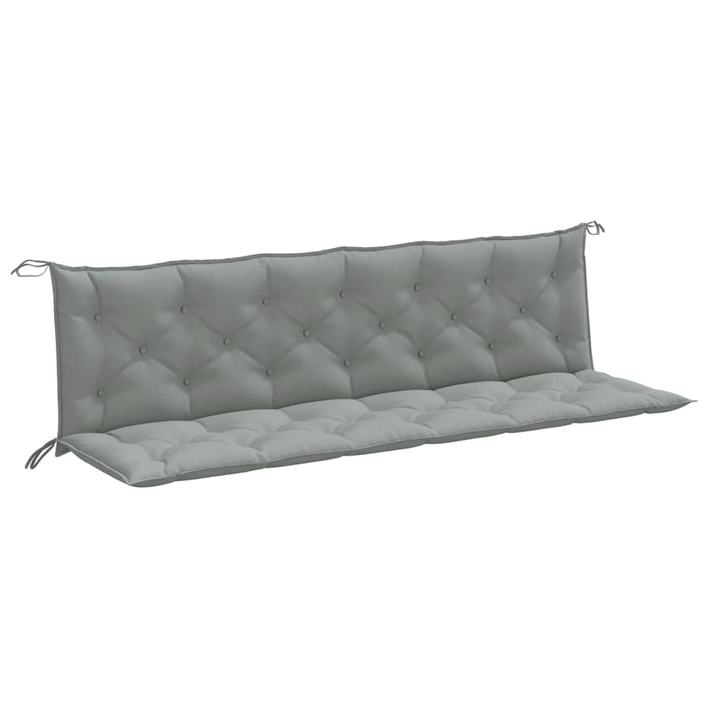 Vidaxl Cojines para Banco de Jardín 2 Uds Tela 200x50x7 Cm Antracita Melange