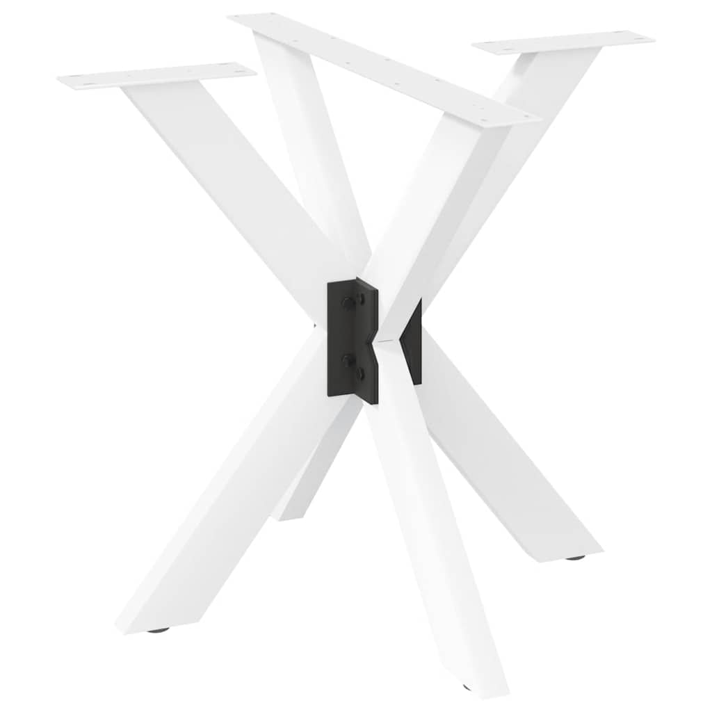 vidaXL Pata de mesa de comedor forma araña 85x85x(72-73) cm acero