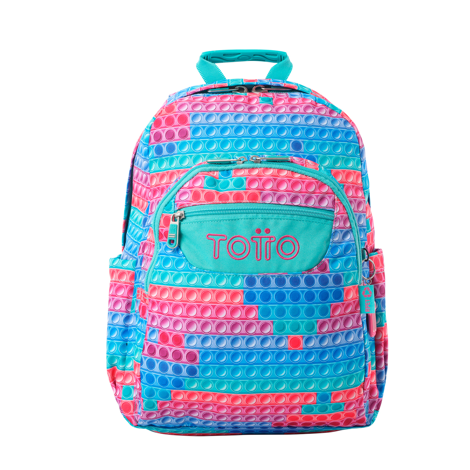 Totto Mochila escolar Acuareles Material: Poliéster 33 x 44 x 14 cm