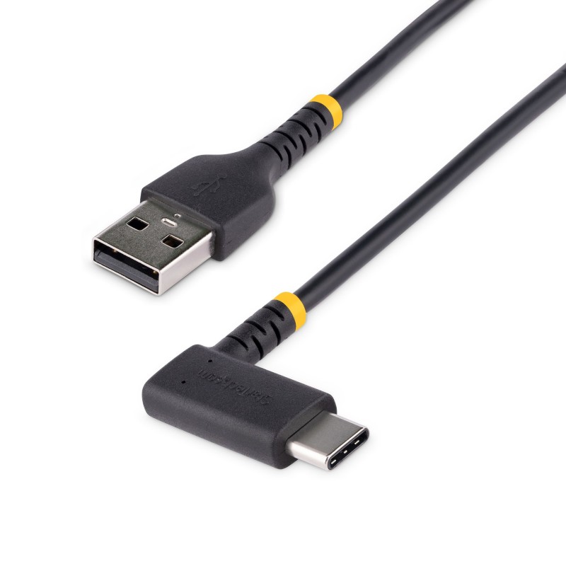 StarTech.com - Cable de Carga USB-A a USB-C de 1m - Cable de Carga Rápida de Servicio Pesado USB Tipo C - Cable USB 2.0 - Cable R2ACR-1M-USB-CABLE