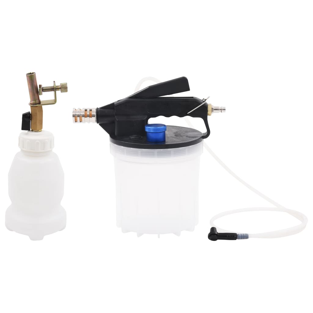 vidaXL Bomba Extractora Purgador de Frenos de Coche Neumático con Botella 2 L Capacidad 2 L, 3.5 L