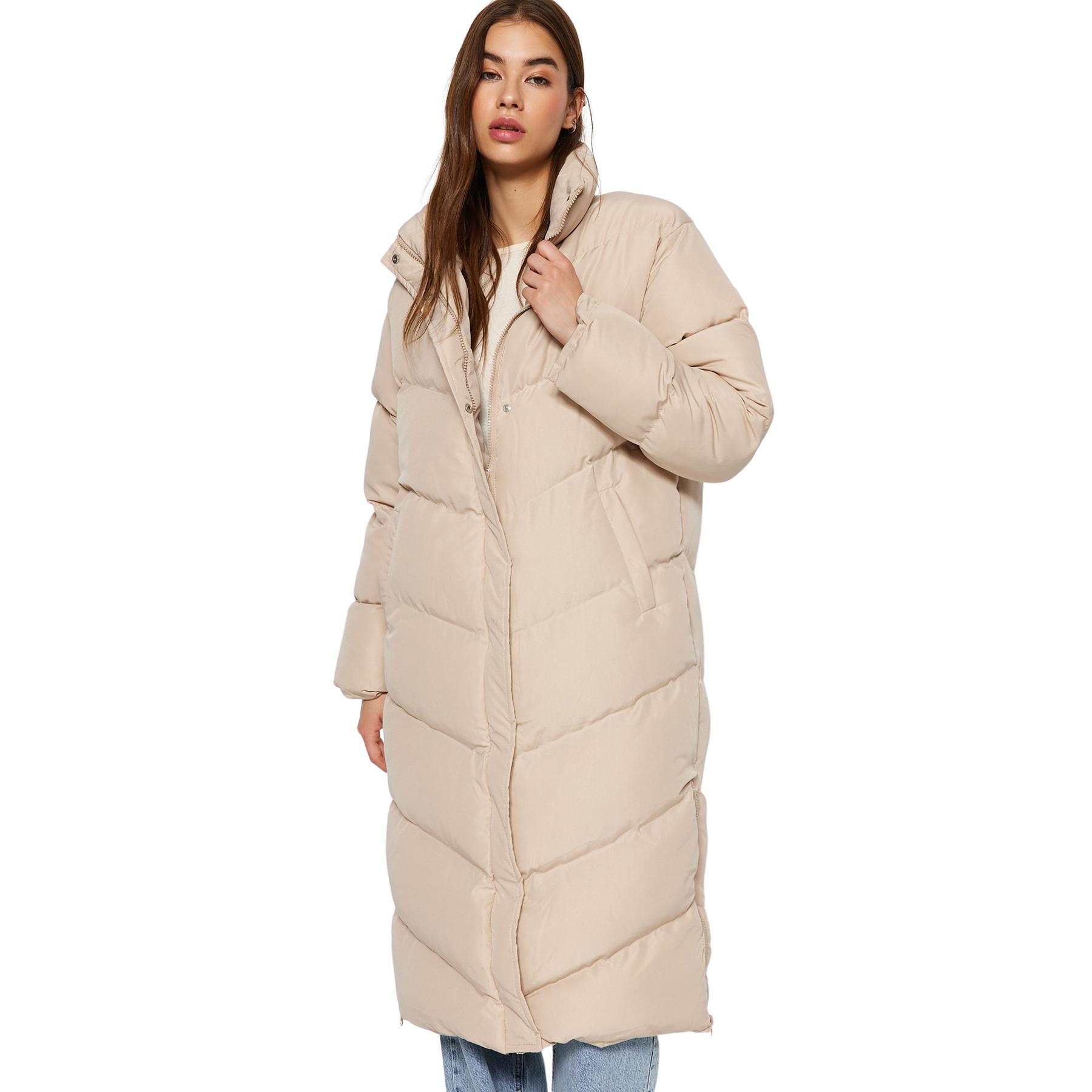 Trendyol Abrigos De - Estilo Moderno Beige Mujer Pequeño