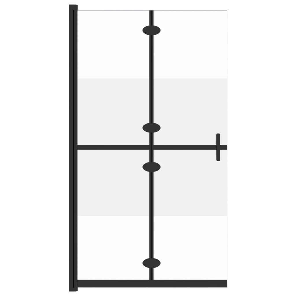 vidaXL Mampara de Ducha Plegable Vidrio ESG Medio Esmerilado Cabina Dimensiones 70 x 190 cm,  80 x 190 cm,  90 x 190 cm y mas