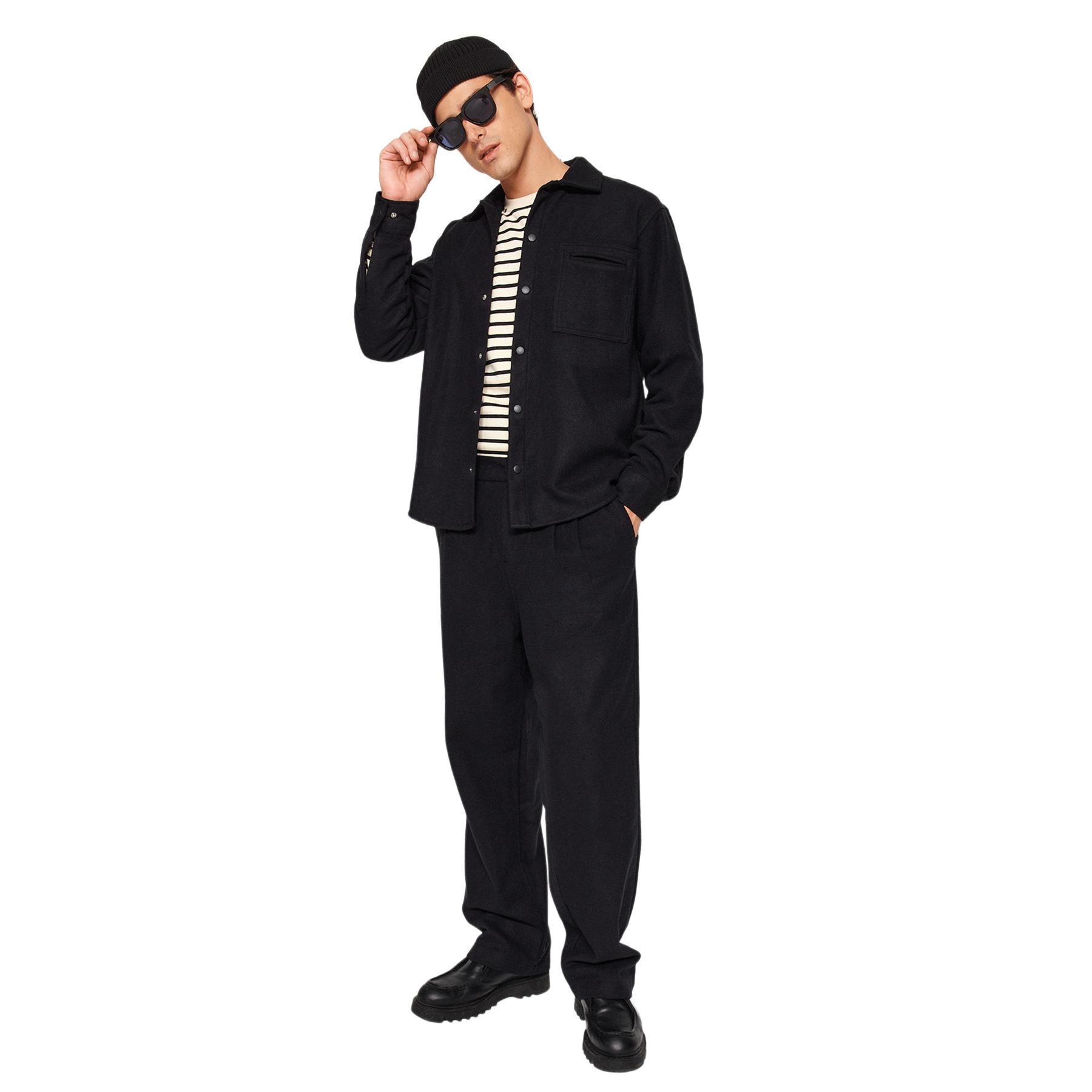 Trendyol Camisa De Negro Hombre Grande