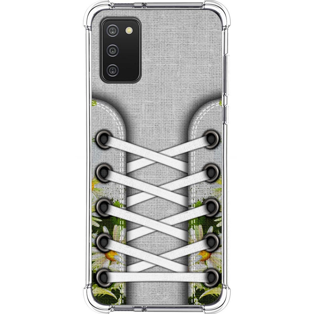 Tumundosmartphone Funda Silicona Antigolpes para Samsung Galaxy A02s diseño Zapatillas 08 Dibujos