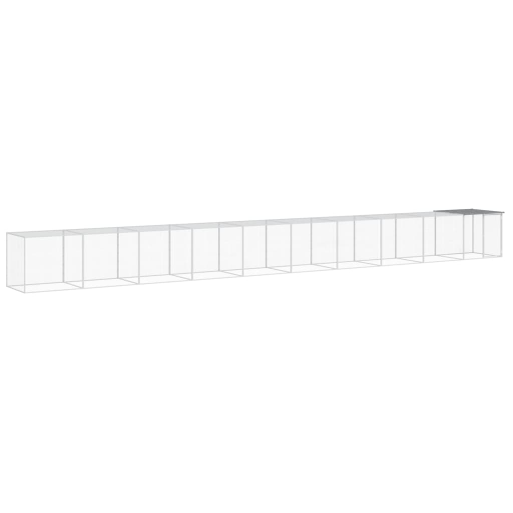 vidaXL Gallinero con Techo Jaula de Gallinas Caseta Acero Galvanizado Color Antracita,  Gris claro, y mas