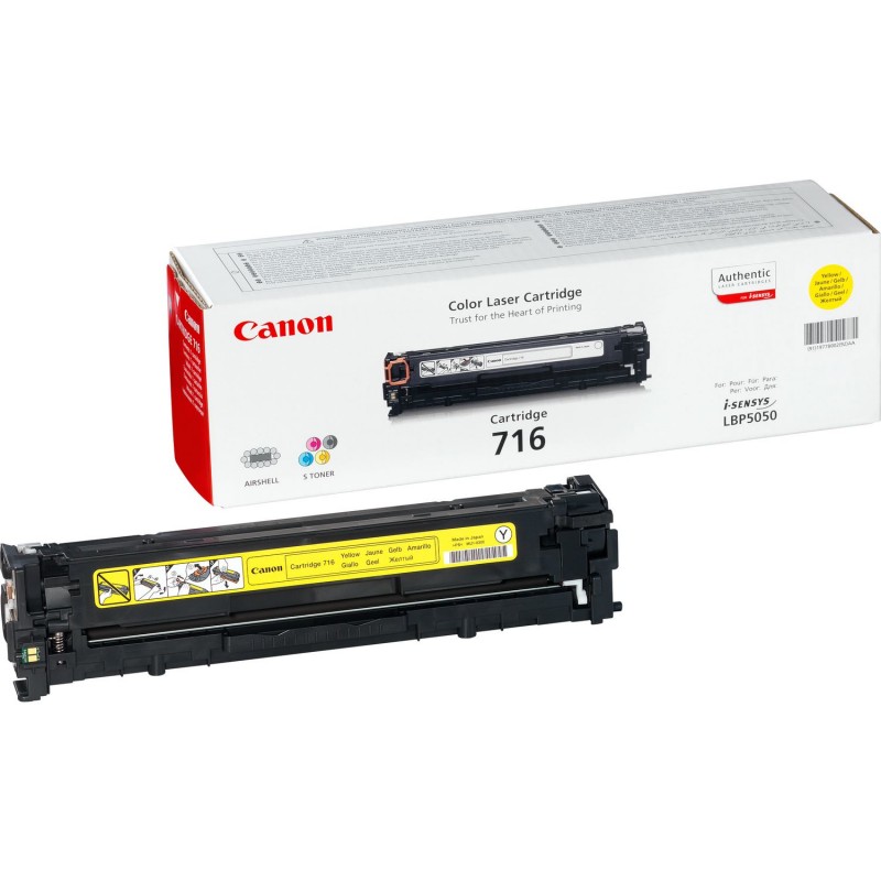 Canon - 716 Y cartucho de tóner 1 pieza(s) Original Amarillo 1977B002