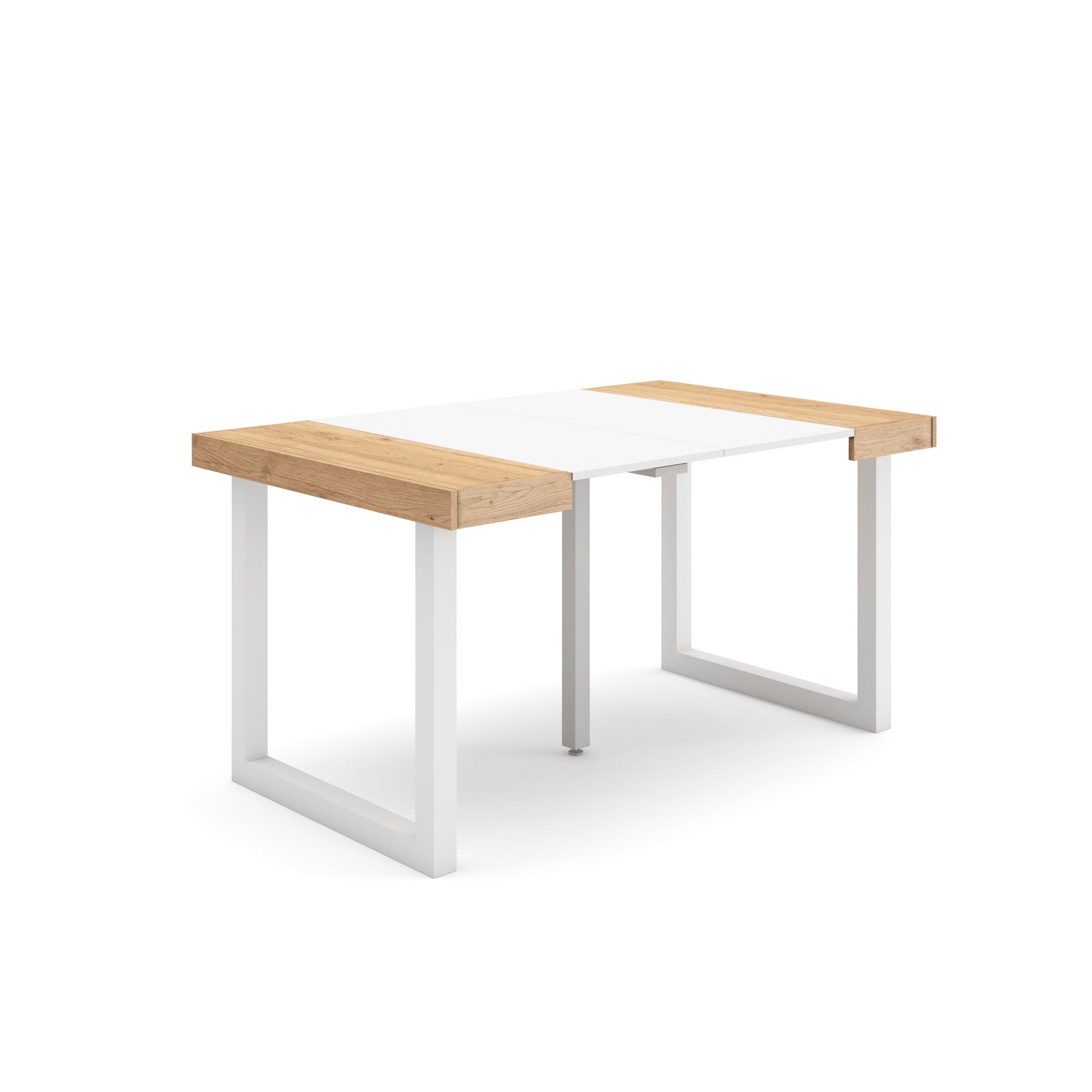 Skraut Home - Mesa Consola Extensible - Tapa - 58/140x90x73cm - Práctica y Versátil - Estilo Moderno - Fácil Montaje