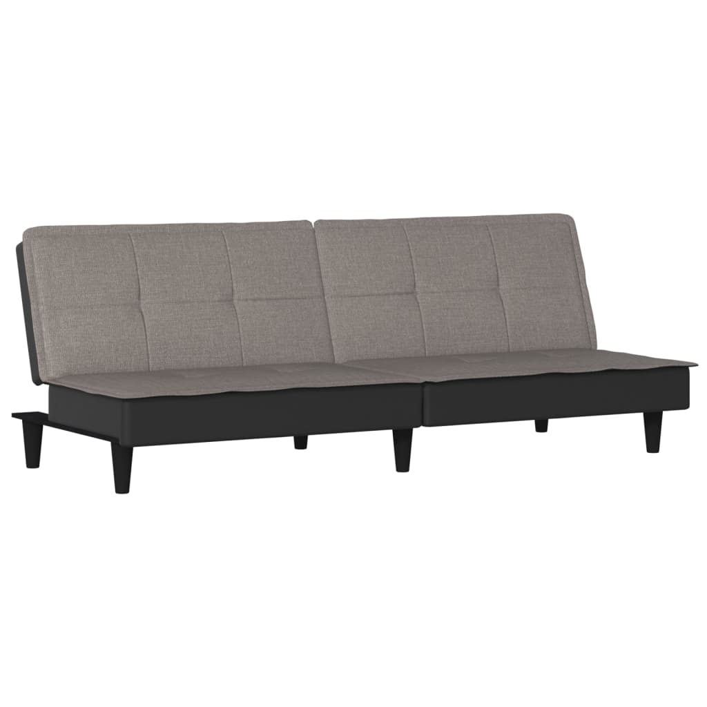 vidaXL Sofá cama de tela gris taupe