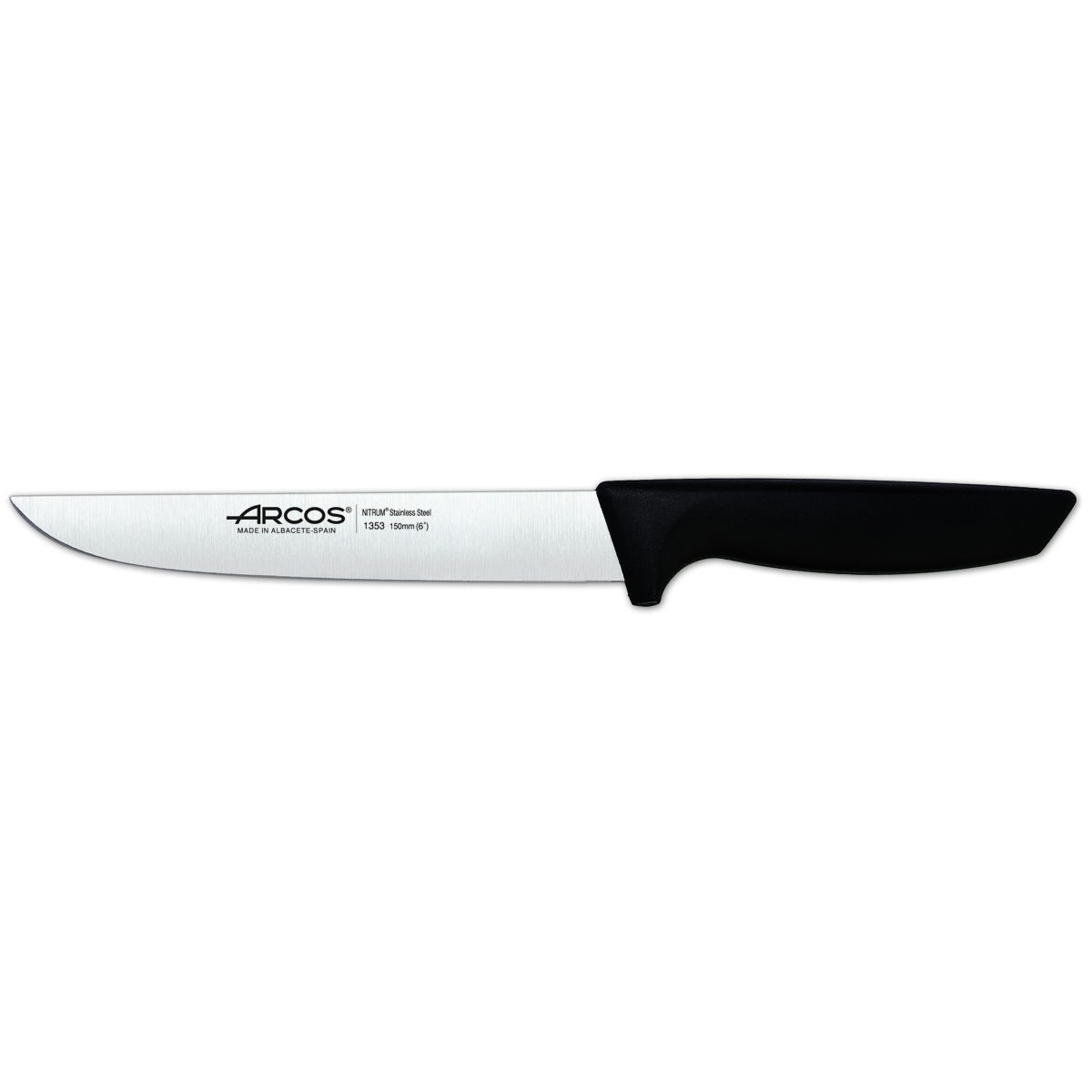 Cuchillo de cocina Arcos Niza 135300 de acero inoxidable Nitrum y mango de polipropileno con hoja de 15 cm en blíster