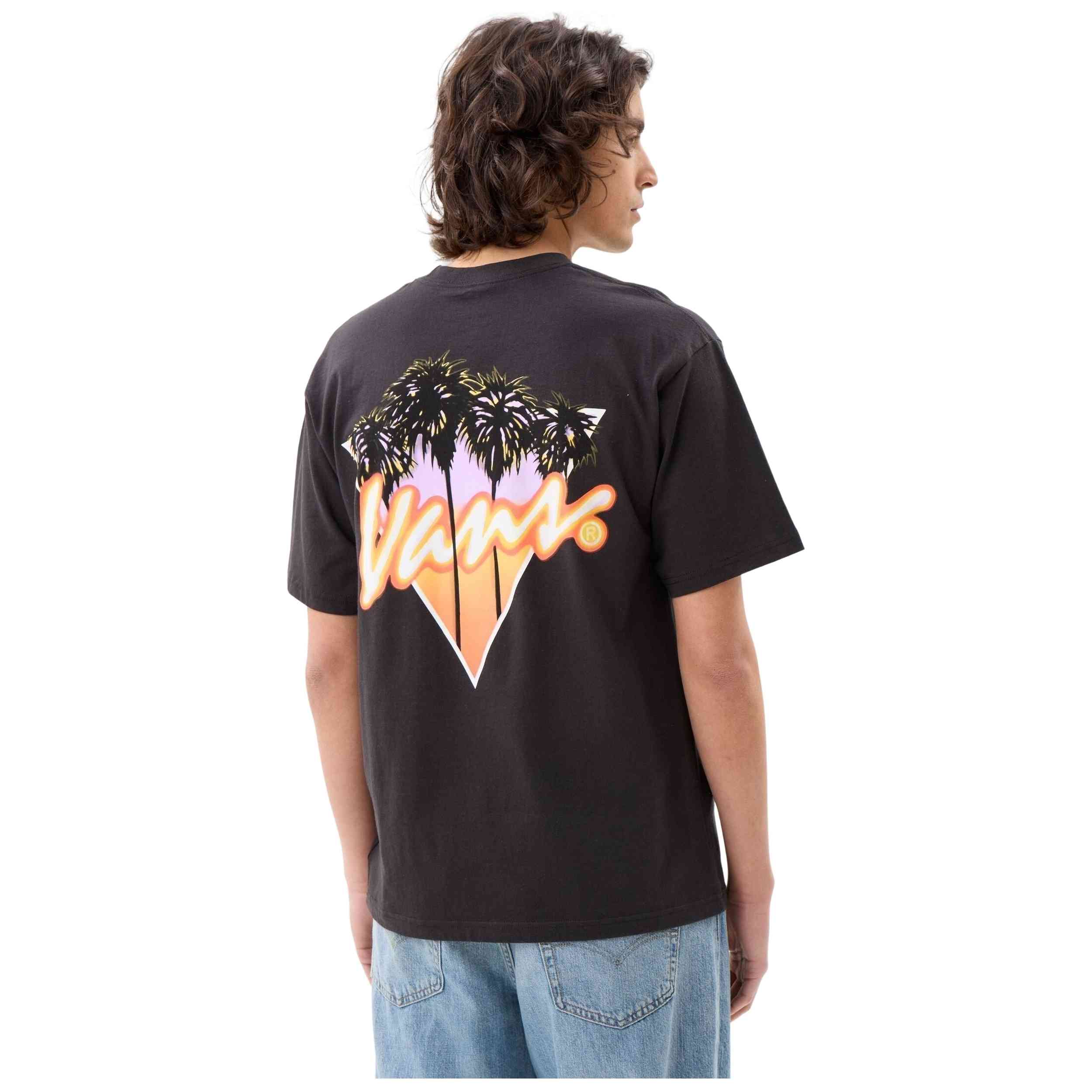 Camiseta Vans modelo Palm Drive Ss Tee Black en color Negro