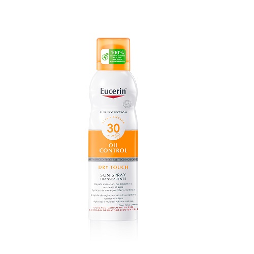 Eucerin Sun Body Aerosol Transparente FPS 30+ 200ml.