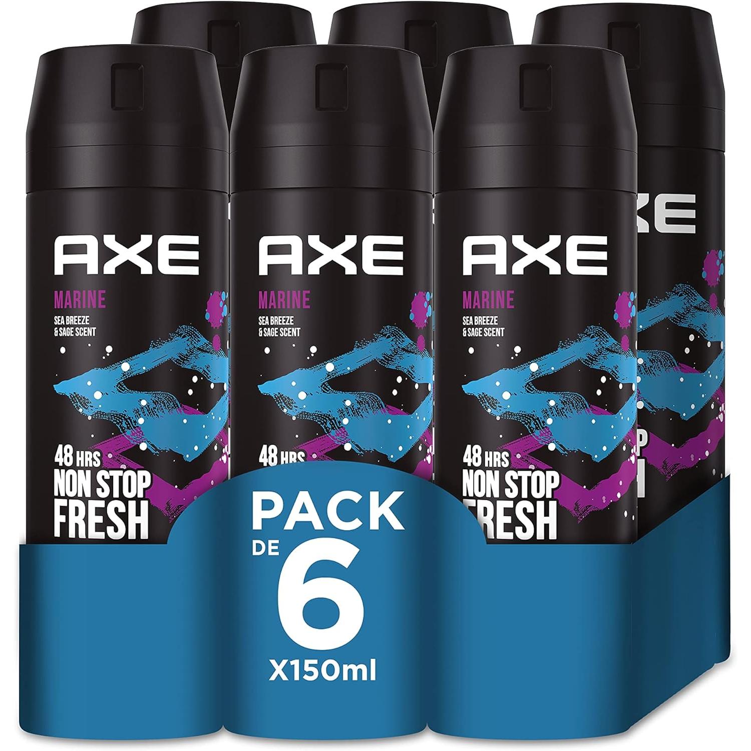 Axe - Desodorante AXE Marine Spray 6 x 150ml