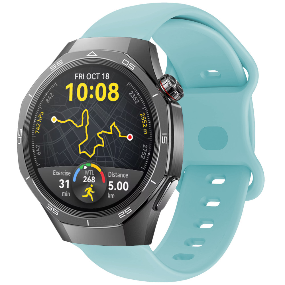 Correa de silicona para Huawei Watch GT 5 - 46mm / GT 5 - 46mm / GT 4 - 46mm / Amazfit GTR 4 / Bip 5 / Garmin Vivoactive 4, Diseño Doble Aro Ancho 22mm
