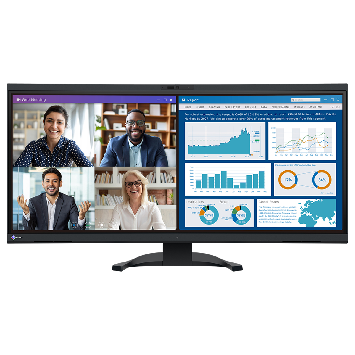 EIZO FlexScan EV3450XC - Monitor Profesional