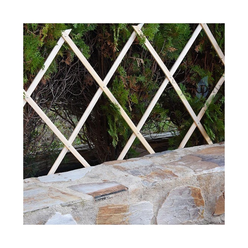 Suinga Celosía de Madera Extensible 60 X 180 Cm para Jardín y Vallas -