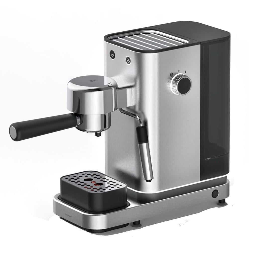 Cafetera Espresso Lumero WMF - 1350W, 15 Bares, Acero Inoxidable Cromargan®, para Café Molido y Cápsulas Senseo