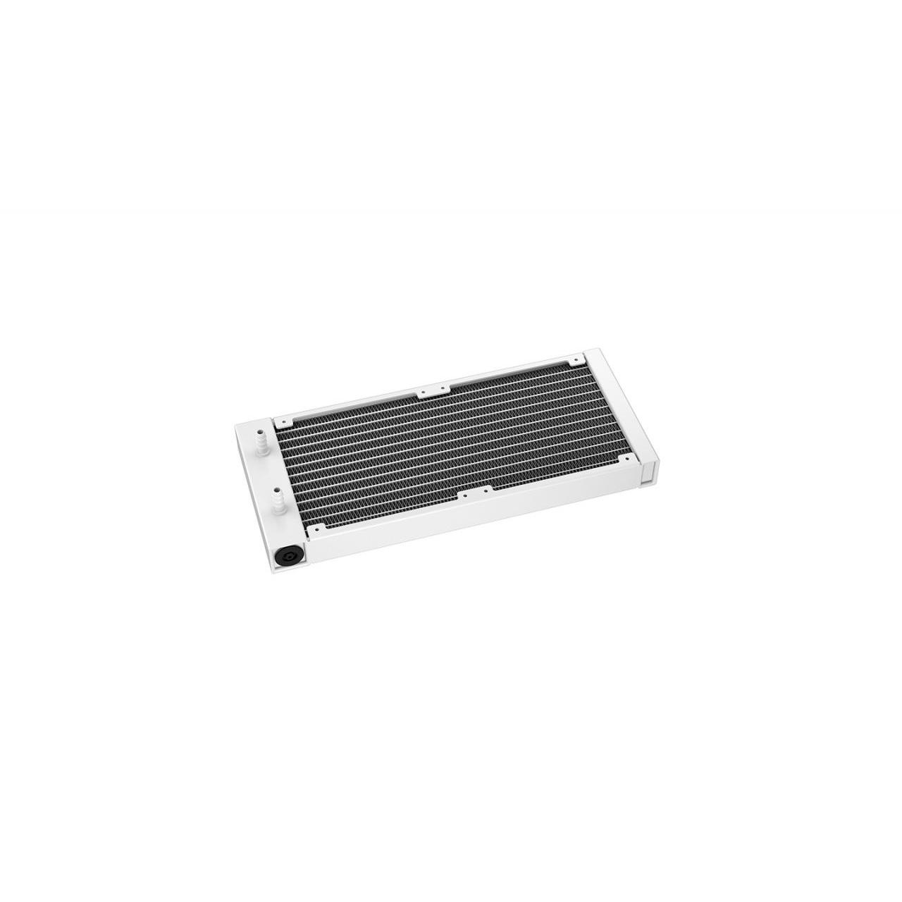 Deepcool - Refrigerador líquido para PC LT240 ARGB blanco de 240 mm con dos ventiladores de 12 cm, flujo 72 CFM y ruido solo 38.71 dB
