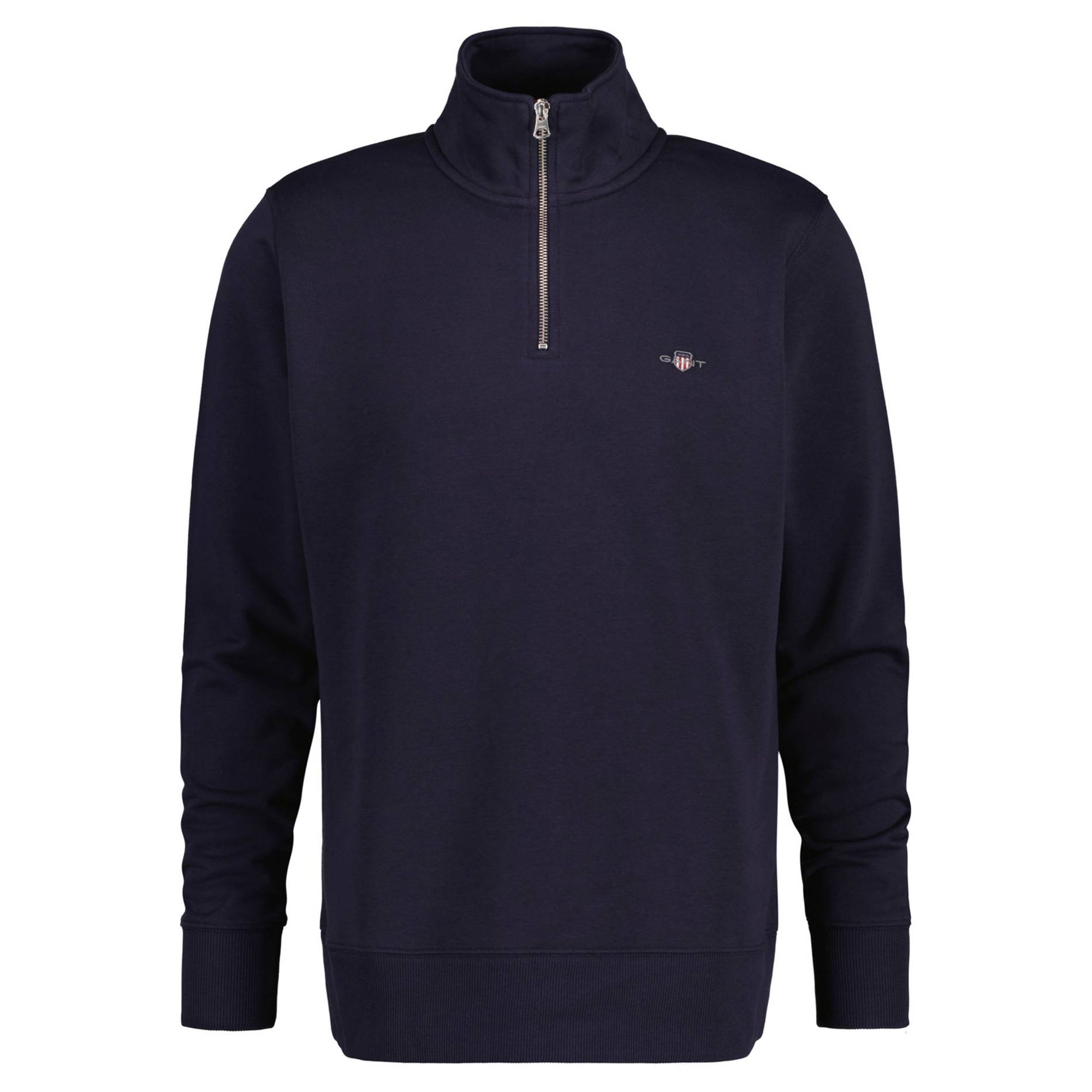 GANT Sudadera Hombre - REGULAR SHIELD HALF ZIP SWEAT, cuello con cremallera, logo Regular Shield Half Zip Sweat