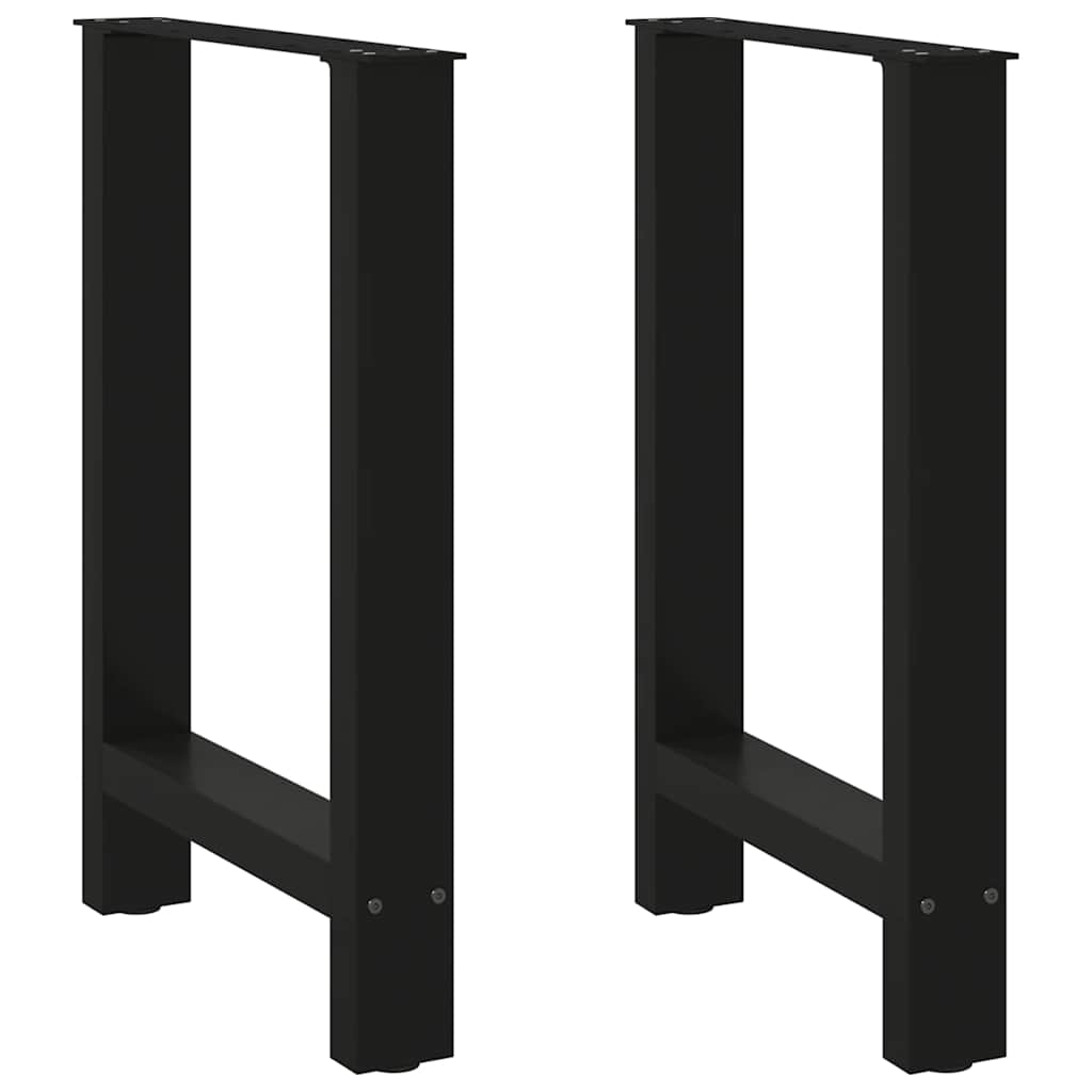 vidaXL Patas para mesa de comedor (2 unidades, 50 x 72-73 cm, acero)