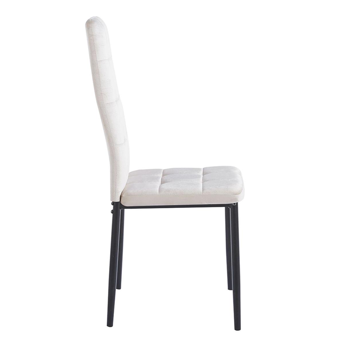 Regalos Miguel - Packs Sillas Comedor - Pack 4 Sillas Lan Terciopelo - Beige