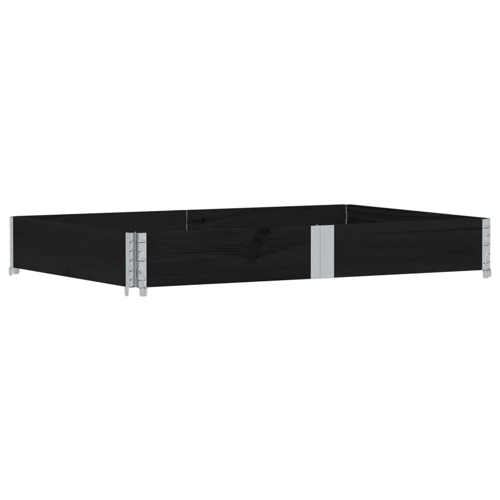vidaXL Collar de palet 150x100 cm collarín de palets Color Marrón oscuro,  Negro,  Marrón y mas