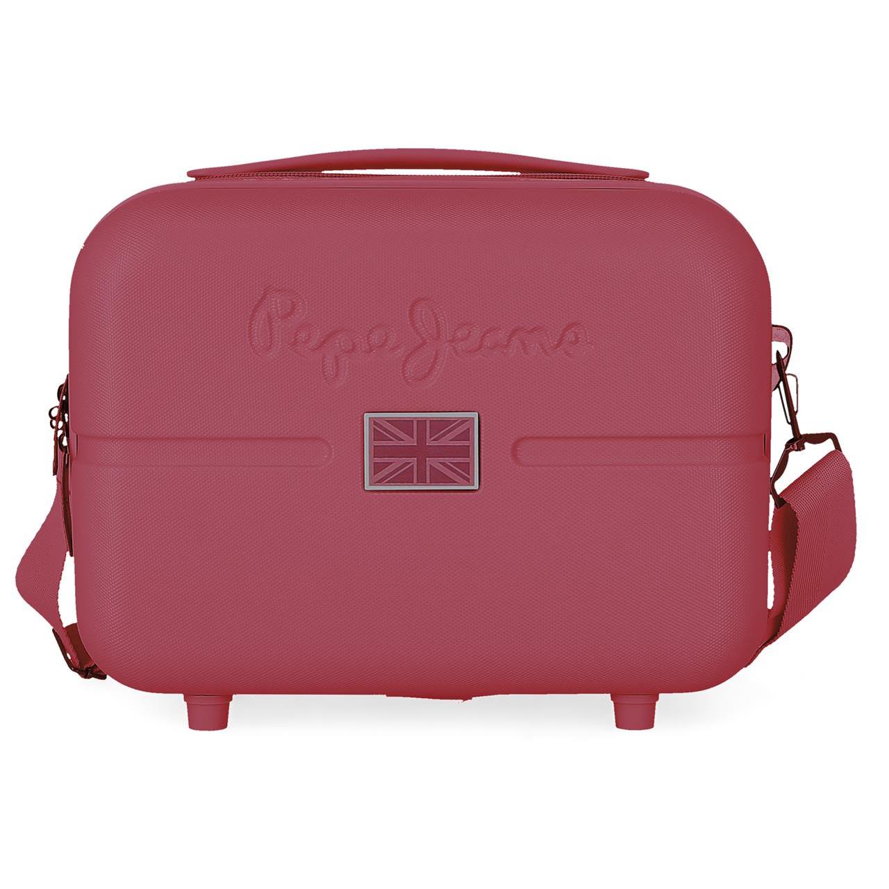 Neceser ABS Pepe Jeans Accent Burdeos 29x21x15cm