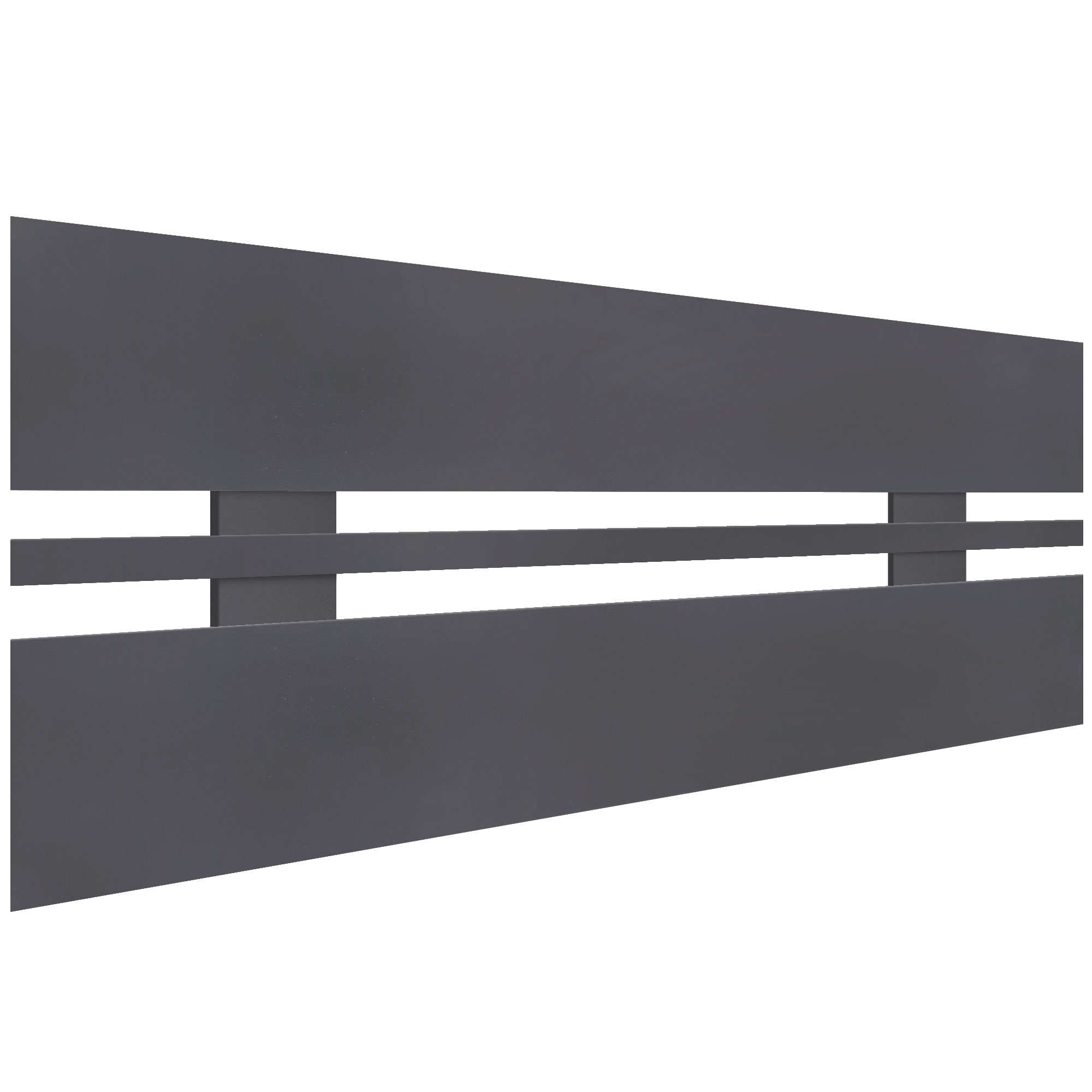 DHOME Cabecero de Madera reciclada DM Horizontal Ancho Cama Palets Herrajes incluidos Listo para colgar