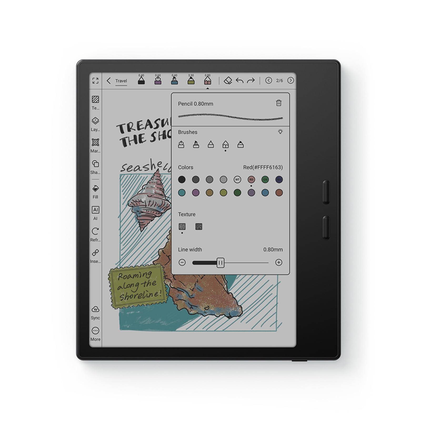 BOOX Tablet Go Color 7 Gen II E Ink Tablet 4G 64G Soporte Active Stylus InkSense (negro)