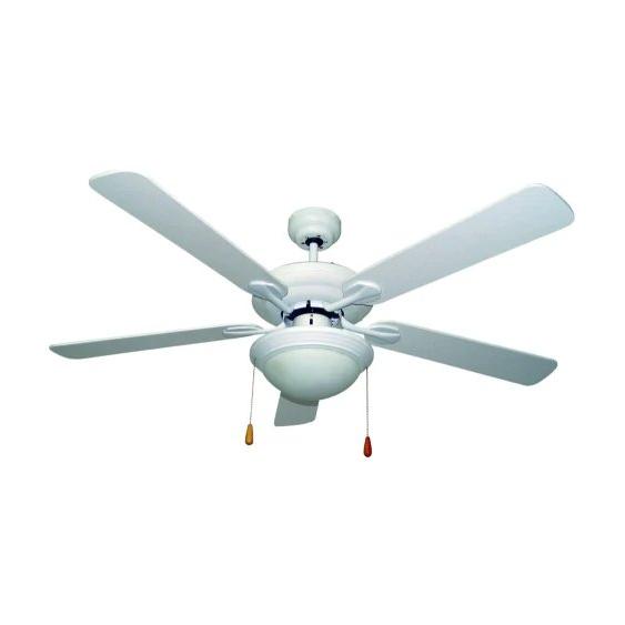 Ventilador De techo Bastilipo MALAGA 4172  | 132,0 cm, 60 W, Blanco, Industrial, Motor DC, 2x E27