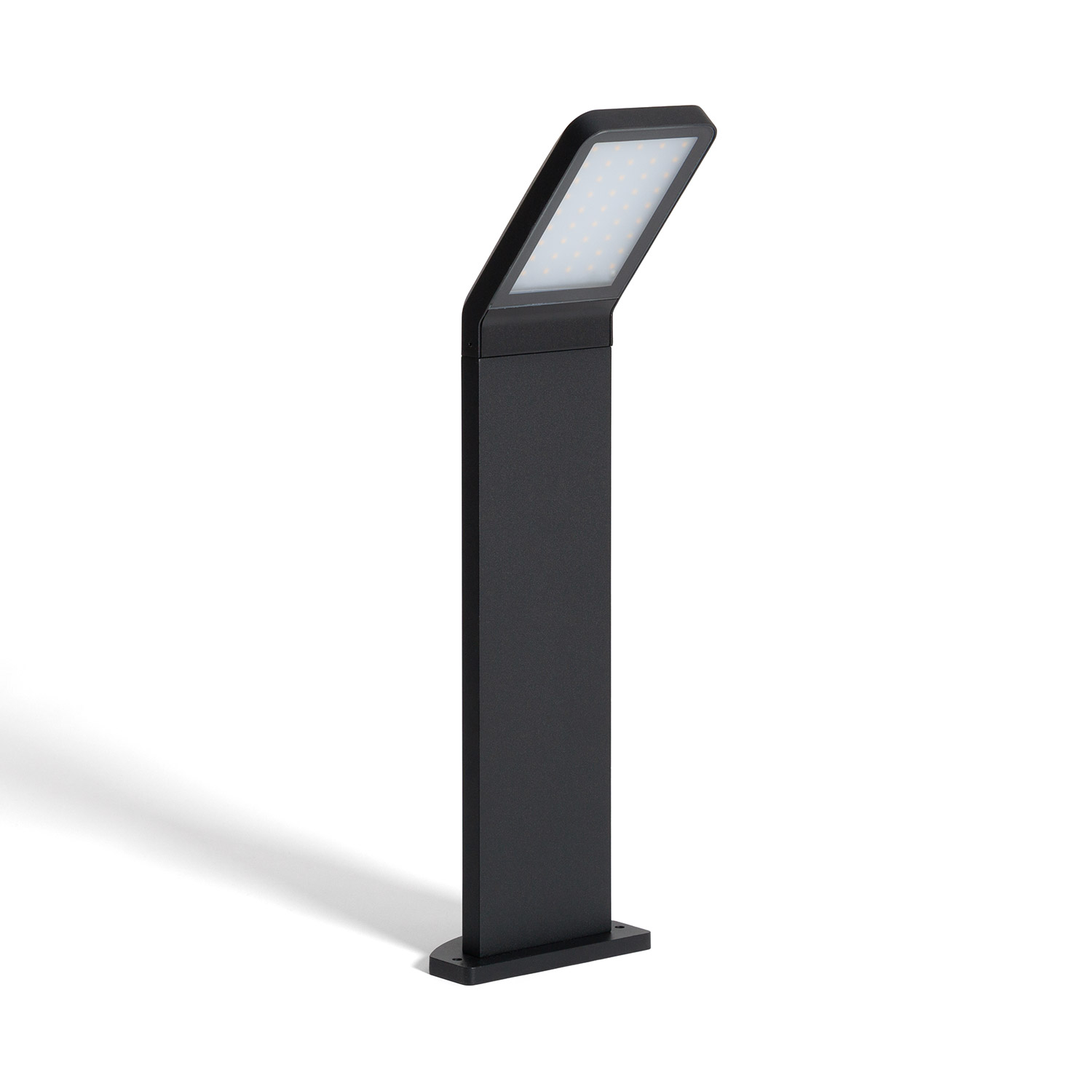 Ledkia Baliza Exterior LED 9.5W Superficie Pie 50cm Aluminio Legacy Negro