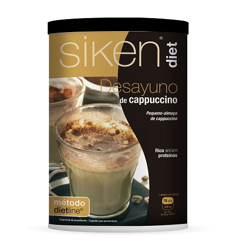 Siken Diet Desayuno Capuccino 400g - Sustitutivo de Comida Bajo en Calorías