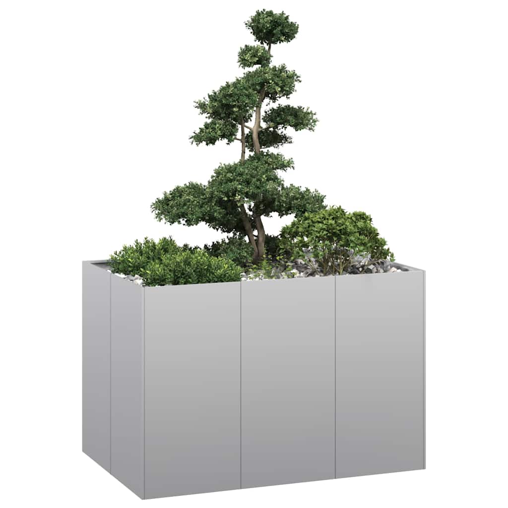 vidaXL Jardinera oxidada 120x80x80 cm acero corten en color Acero oxidado/Negro/Antracita y más