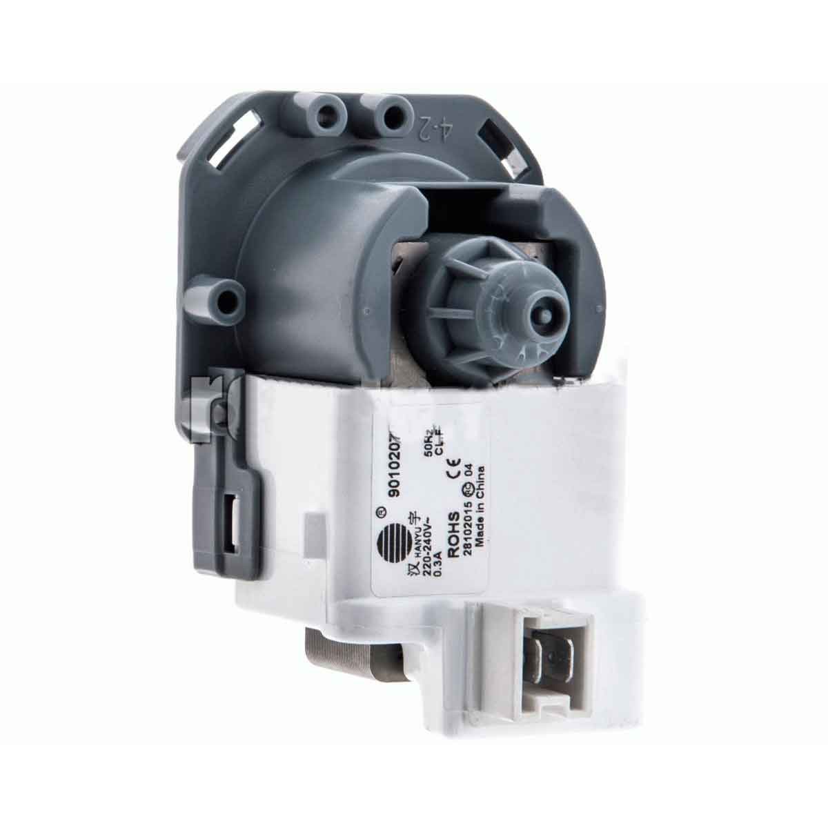 Bomba Desgue Lavadora HANYU 9010207 compatible con AEG, Bomba de desagüe para lavadora Modelo: HANYU 9010207