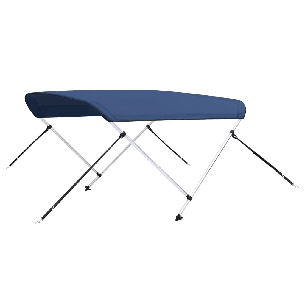 vidaXL Toldo Bimini de 2 Arcos Marino 150x120x110 cm Barco Embarcación Color Azul,  Blanco,  Antracita y mas