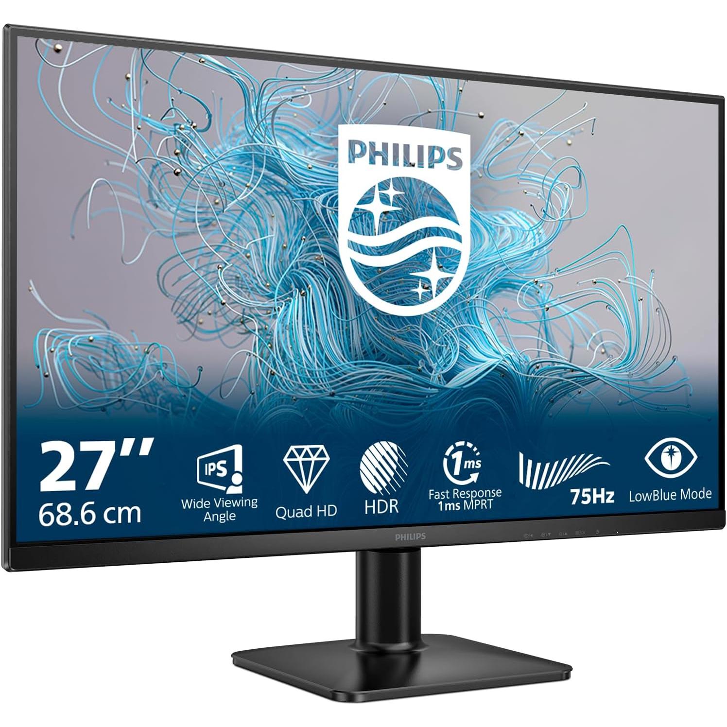 Philips Serie 1000 27E2N1500L/00 Monitor PC 68,6 cm [27] 2560 x 1440 Pixel Quad HD LED Nero (27E2N1500L/00)