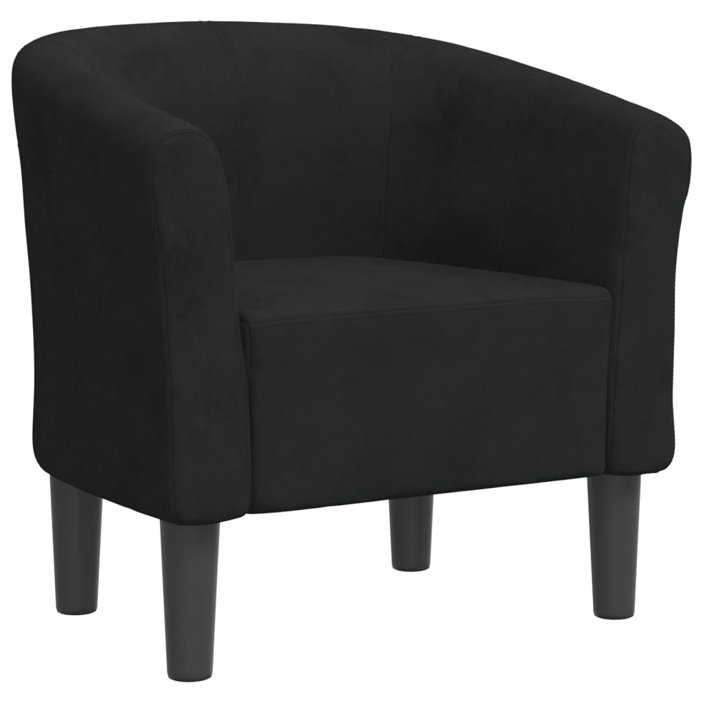 vidaXL Sillón de terciopelo Gris claro, Gris oscuro, Negro Sillon Dormitorio Sillon Comodos Silla Relax Sillón Sofá