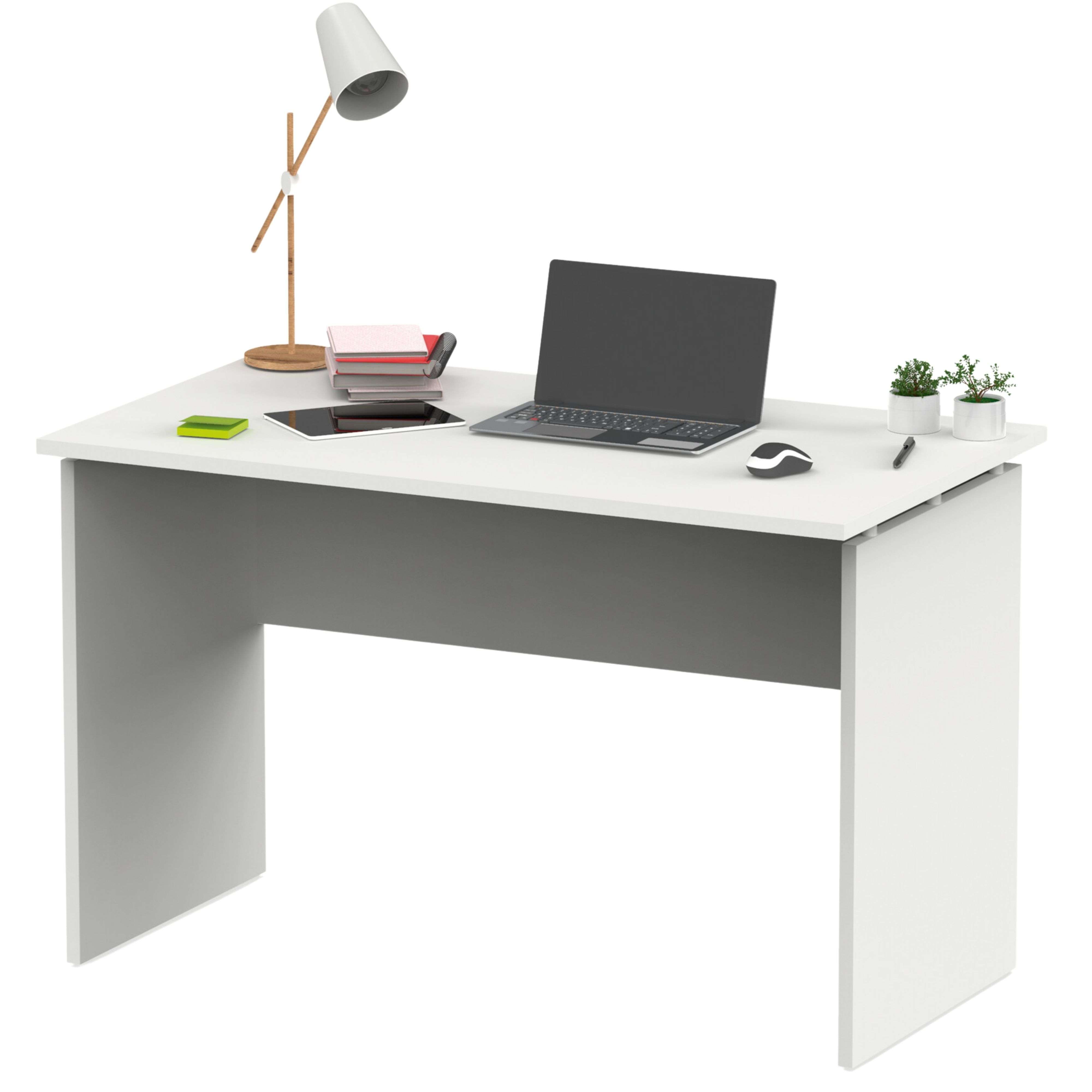 Miroytengo Mesa Escritorio Teide Moderno Color Blanco Mate 120cm