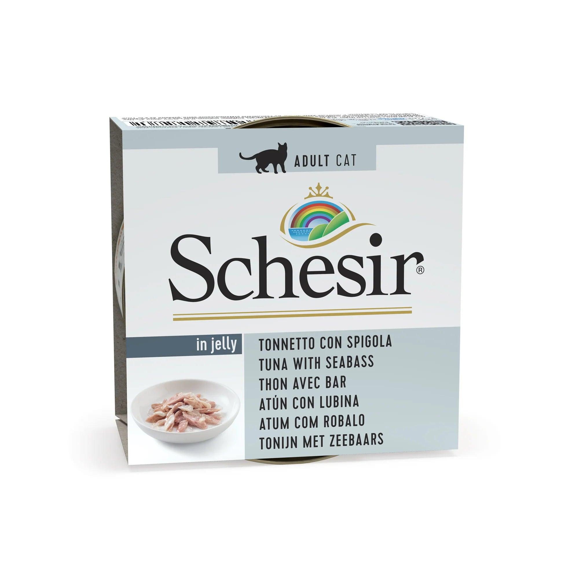 Schesir Atún con Lubina en Gelatina 20x85 gr