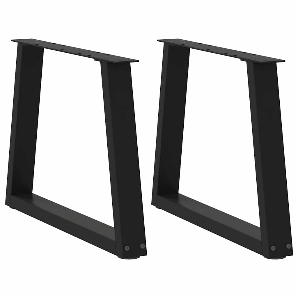 vidaXL Patas para mesa de centro en forma de V (2 unidades) 50 x (42-43,3) cm, acero