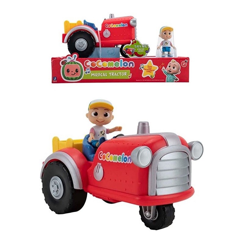 Cocomelon: Tractor Musical con figura de JJ conduciendo su tractor y cantando la canción Old Mac Donald BAN802295