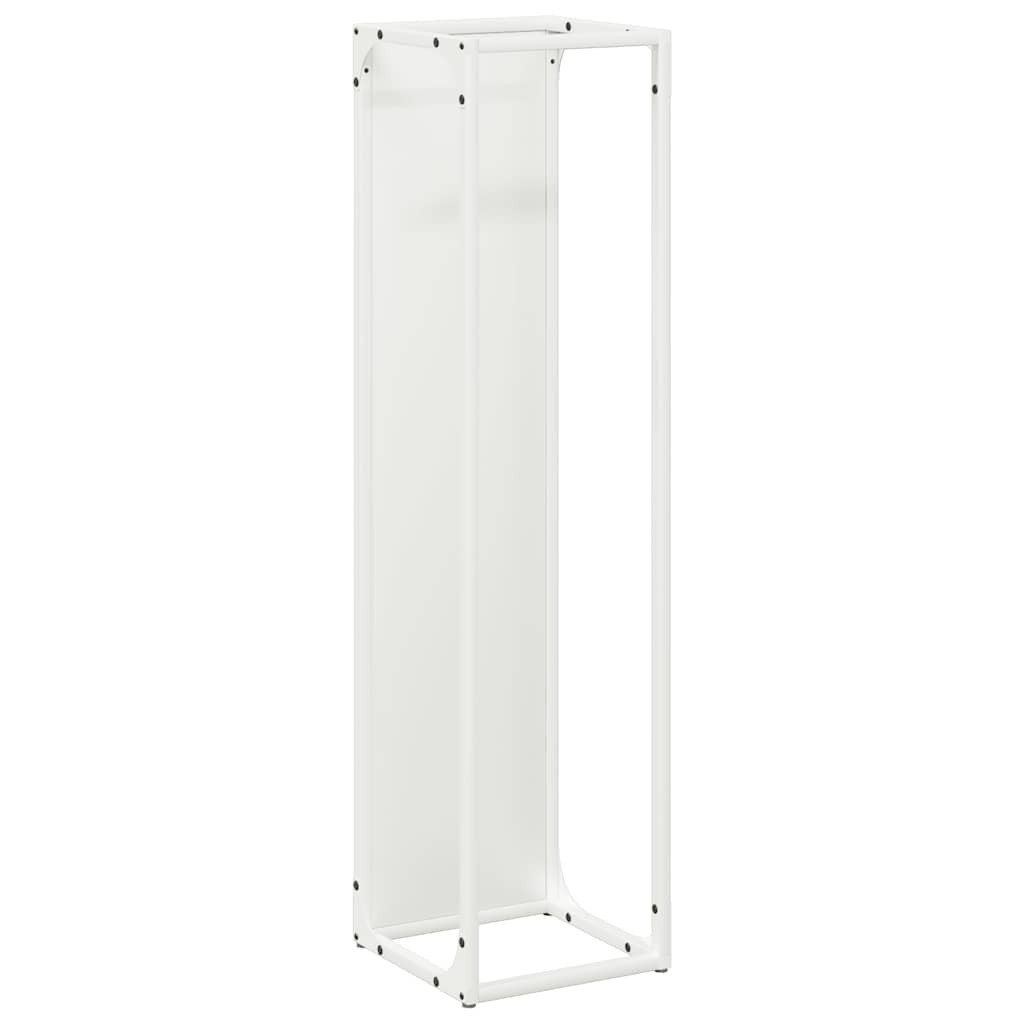 vidaXL Leñero 25x25x100 cm Acero laminado en frío en color Verde oliva/Blanco/Antracita y más