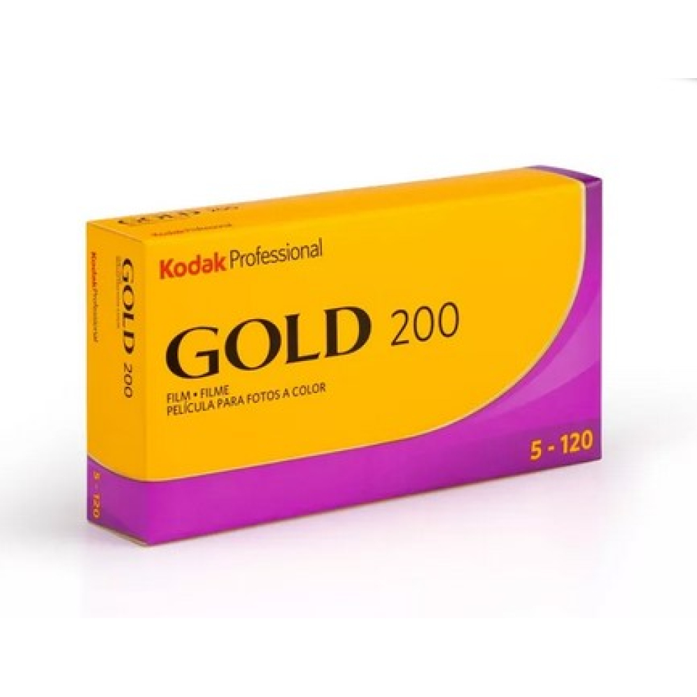Carrete Kodak película analógica 5 Pack 120 GOLD 200 FILM